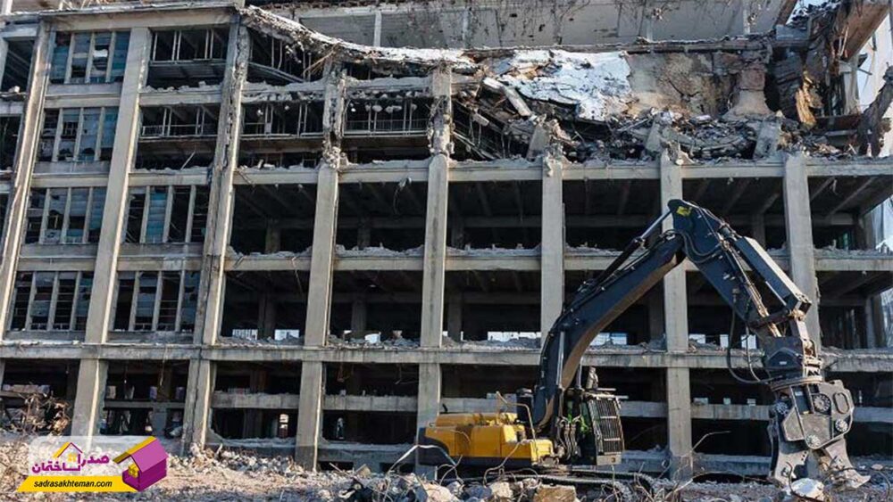 تخریب ساختمان در شیراز