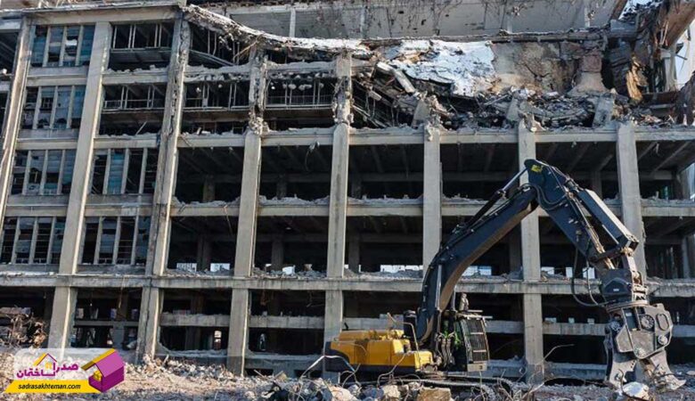 تخریب ساختمان در شیراز